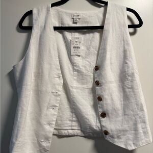 J.Crew Classic White Vest- never worn